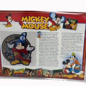 Willabee & Ward Mickey Mouse Sorcerer 1940 Embroidered Patch & Collectible Card
